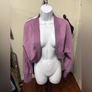 OGL Purple Cropped Cardigan